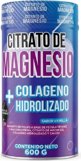 Citrato de Magnesio + colágeno hidrolizado 600g