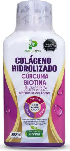 Colageno Hidrolizado con Curcuma Biotina Niacina