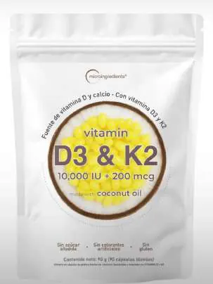 Vitamina D3 & K2 Bolsa